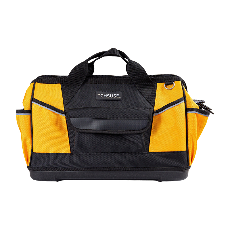 Sac à outils à ouverture inférieure en plastique 1680D de 19 pouces